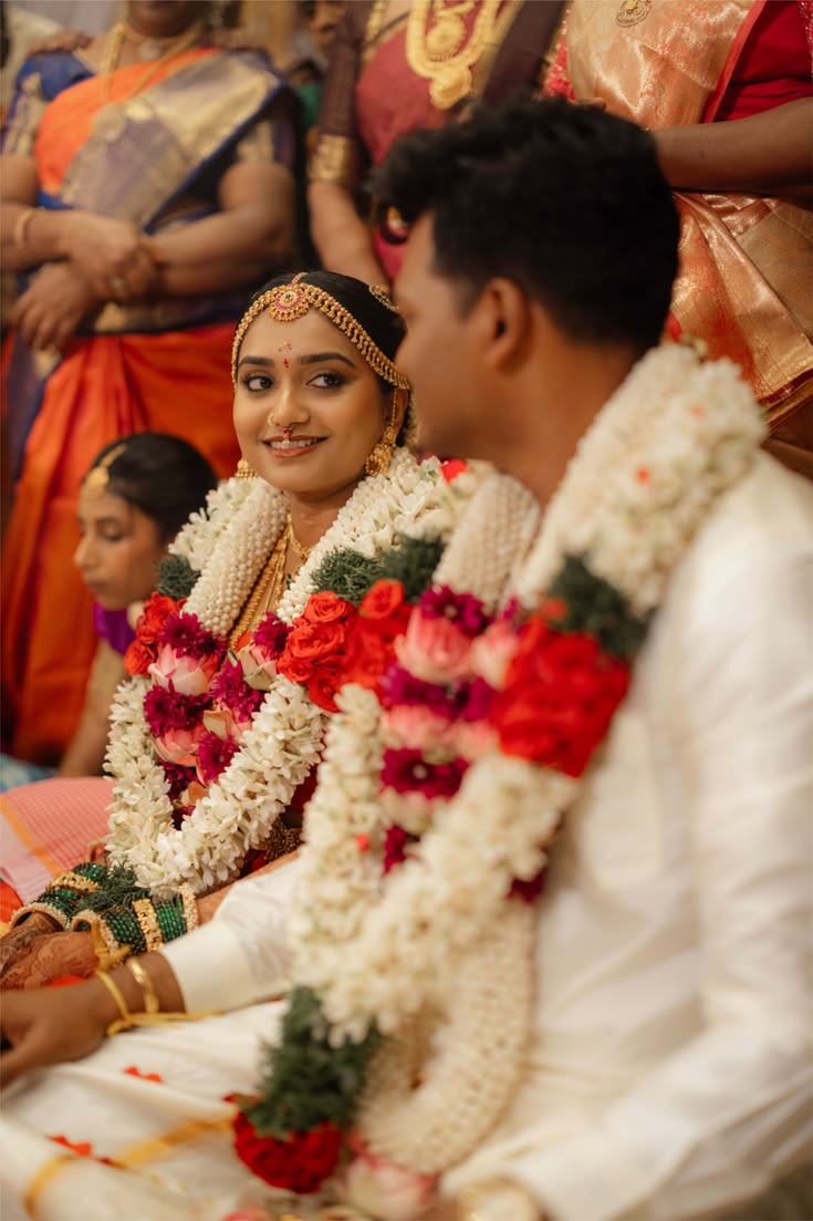 Bride looking at groom lovingly