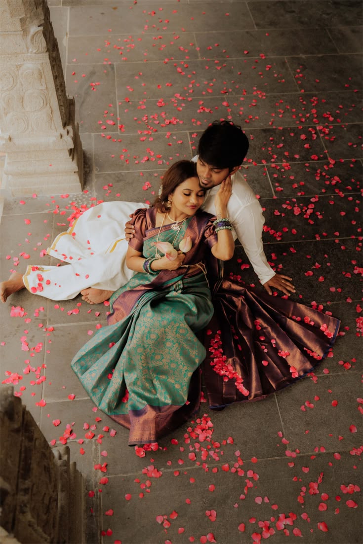 Couple laughing together pre-wedding