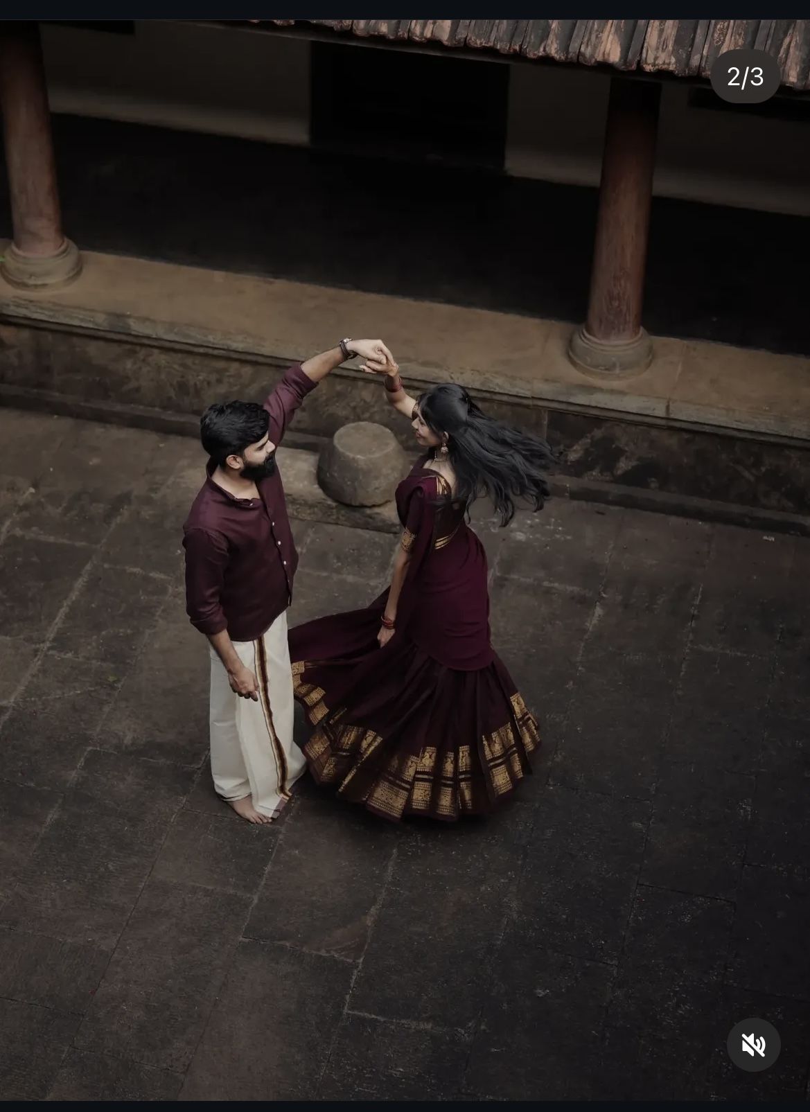 Romantic pre-wedding portrait